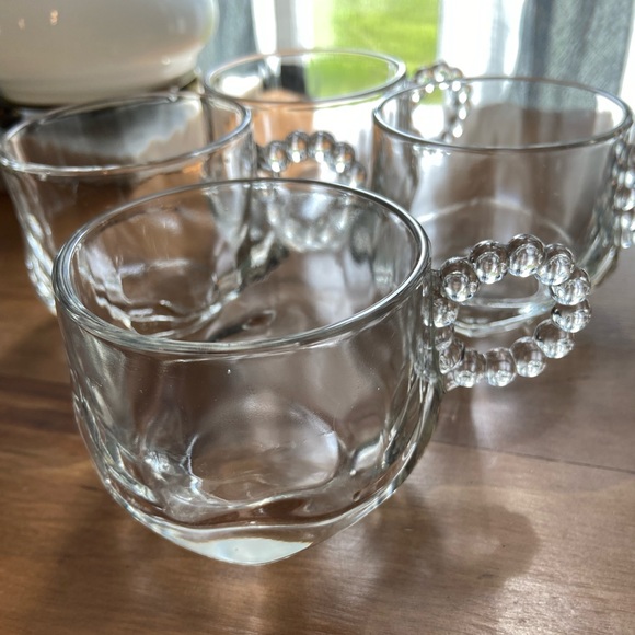 Vintage Hazel Atlas 1305 snack cup, punch cup, snack set cup set of 4